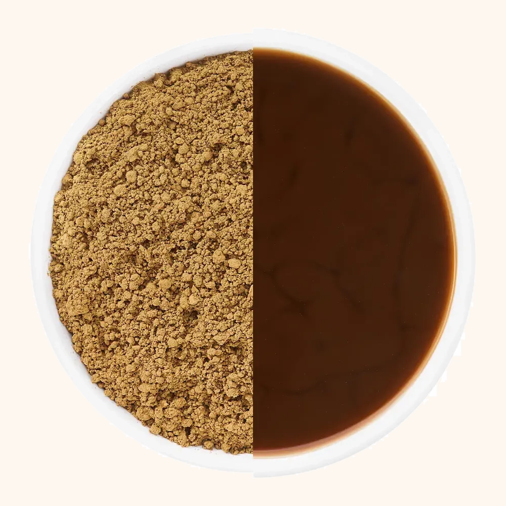 Comparison of hojicha medium roast powder VS hojicha medium roast powder infused